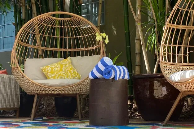Wicker outdoor furniture
